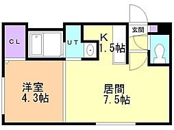 間取図画像 1LDK