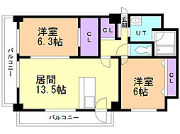 間取図画像 2LDK