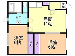 間取図画像 2LDK