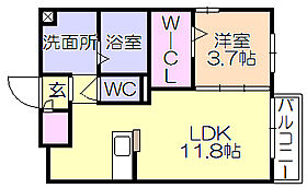 プログレスIB棟 110 ｜ 福岡県久留米市国分町（賃貸アパート1LDK・1階・40.07㎡） その2