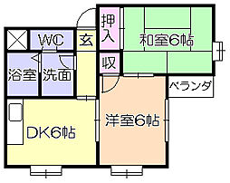 ピアザ・5 1LDKの間取図画像