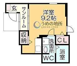 春 101 ｜ 福岡県久留米市東合川９丁目（賃貸アパート1R・1階・27.80㎡） その2