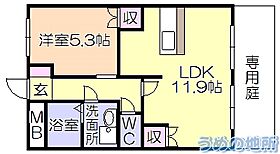 ファインコート北野I 102 ｜ 福岡県久留米市北野町中（賃貸アパート1LDK・2階・41.02㎡） その2