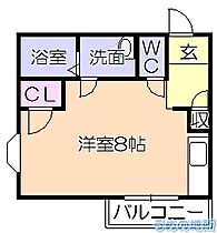 渡辺第2ビル 303 ｜ 福岡県久留米市諏訪野町（賃貸アパート1R・3階・21.62㎡） その2