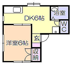 新代ハイツ 201 ｜ 福岡県八女郡広川町大字新代（賃貸アパート1DK・2階・28.50㎡） その2