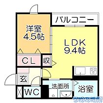 Soavita南薫西 301 ｜ 福岡県久留米市南薫西町（賃貸アパート1LDK・3階・34.93㎡） その2