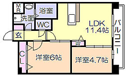 間取図画像 2LDK