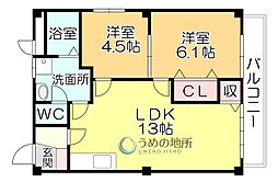間取図画像 2LDK