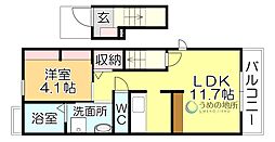 プラシード小森野 2階/201