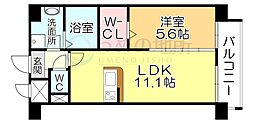 ラフレシーサ医大通り 1LDKの間取図画像
