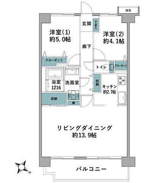 間取りを拡大表示