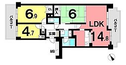 間取図画像 3LDK