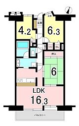 間取図画像 3LDK