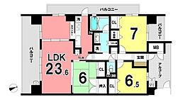 バンベール瀬戸 4LDKの間取図画像