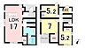 間取り：【LDK17帖！】4LDK！本地原小・旭中！駐車2台可能！小学校徒歩10分圏内に有！