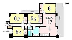 瀬戸西本町パーク・ホームズ 4LDKの間取図画像