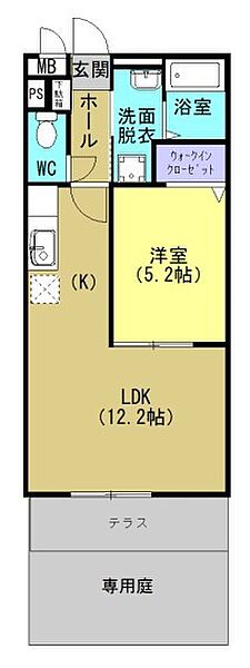 エステル 205｜鹿児島県霧島市隼人町小田(賃貸マンション1LDK・2階・40.39㎡)の写真 その2