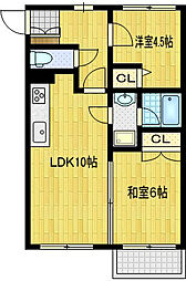 カーサベルデ.SK 2LDKの間取図画像