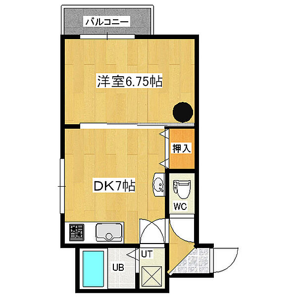 藤グリーンマンション 4-1｜北海道北見市三住町(賃貸マンション1DK・4階・30.55㎡)の写真 その2