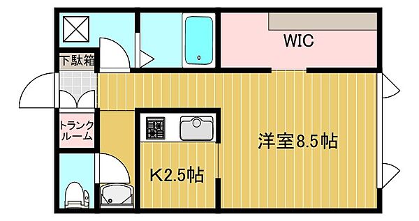 GRAFF（グラフ） 2-A｜北海道北見市文京町(賃貸アパート1K・2階・33.12㎡)の写真 その2
