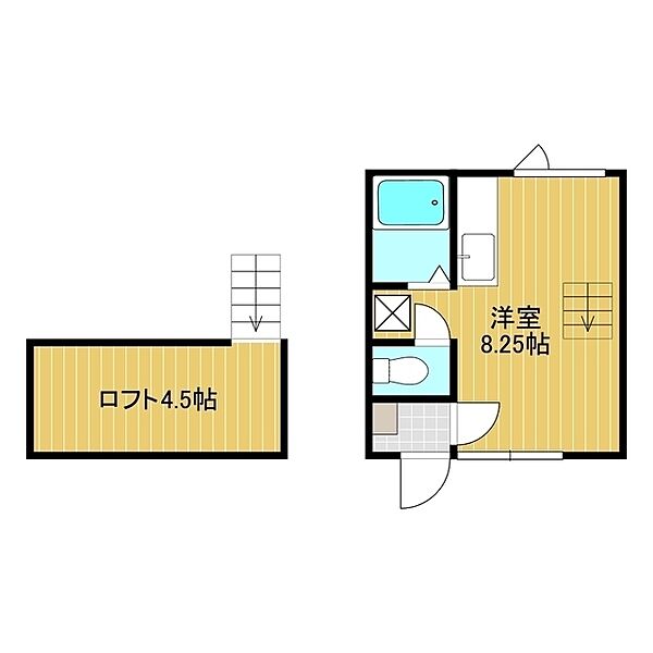 メゾンドKI 203｜北海道北見市田端町(賃貸アパート1R・2階・18.22㎡)の写真 その2