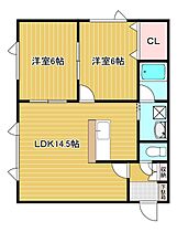 コーポTAR2 A-1 ｜ 北海道北見市美芳町８丁目2-9（賃貸アパート2LDK・1階・54.68㎡） その2