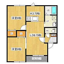 メゾン美山 107 ｜ 北海道北見市美山町東２丁目73番地126（賃貸アパート2LDK・1階・55.90㎡） その2