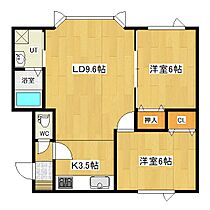 広明館 2-2 ｜ 北海道北見市広明町200番地14（賃貸アパート2LDK・2階・51.97㎡） その2