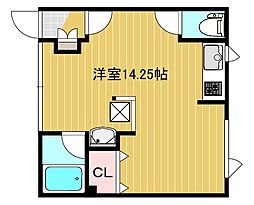 Rハイツ ワンルームの間取図画像