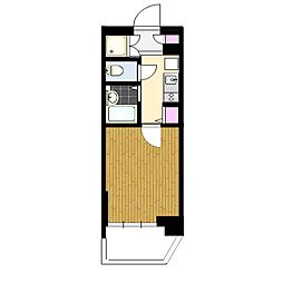 サンテミリオン飯田橋 2階1Kの間取り