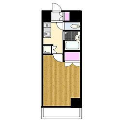 スカイコート九段下 1Kの間取図画像