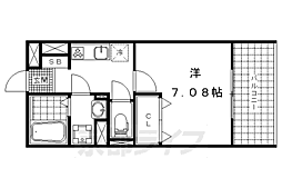 メゾン・ド・レーヴK 1Kの間取図画像