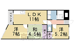 メゾン河忠 3LDKの間取図画像