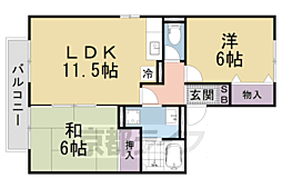 リアルコンフォート2 2LDKの間取図画像