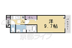 サニープレイス 一里山 1Kの間取図画像