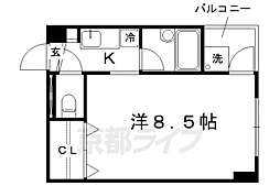ミーツマンション 1Kの間取図画像