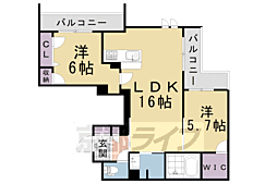 Comfieldシャーメゾン 2LDKの間取図画像