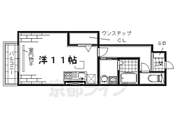 グランシャリオ ワンルームの間取図画像