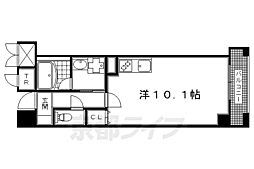 パインフィールド洛東 1Kの間取図画像