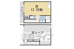 木津川市木津清水アパート ワンルームの間取図画像