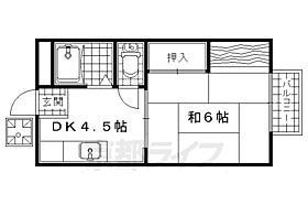 コーポ明津 201 ｜ 京都府城陽市富野北垣内（賃貸アパート1DK・2階・23.77㎡） その2