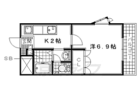 メゾンリュミエール 202 ｜ 京都府城陽市寺田尺後（賃貸アパート1K・2階・24.70㎡） その2