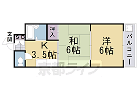 スカイコーポ久御山Ｂ棟 405 ｜ 京都府久世郡久御山町島田堤外（賃貸アパート2K・4階・30.00㎡） その2