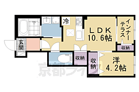 （仮称）久御山町佐古内屋敷新築アパートＡ棟 101 ｜ 京都府久世郡久御山町佐古内屋敷（賃貸アパート1LDK・1階・42.15㎡） その2