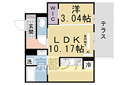 Ｄ−ｒｏｏｍ松井山手南 1階1LDKの間取り