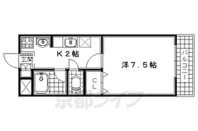 Ｍ’ＰＬＡＺＡ大住参番館 312 ｜ 京都府京田辺市大住責谷（賃貸マンション1K・3階・24.30㎡） その2