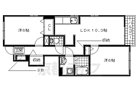 プロスペリタ 105 ｜ 京都府木津川市城山台7丁目（賃貸アパート2LDK・1階・64.51㎡） その2