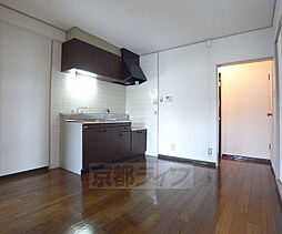 JR奈良線 長池駅 徒歩6分の賃貸マンション 4階2DKのリビング/ダイニング