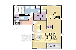 アネックス澤野井 1LDKの間取図画像