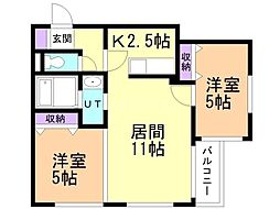 間取図画像 2LDK